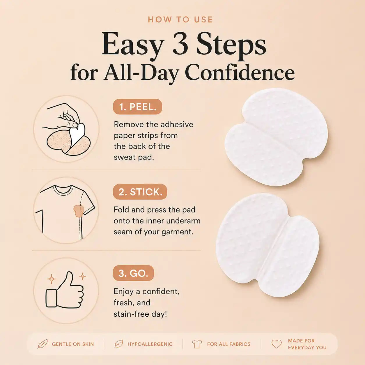 Folded Underarm Sweat Pads featured