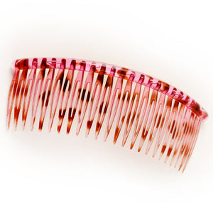 Hair Comb Pink Leopard Print Hair Accessories