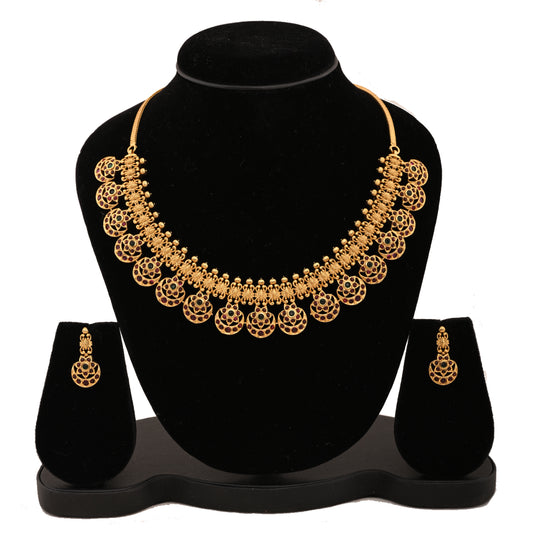 Temple Jewellery- Necklace (DD-S1N-521G) Necklace