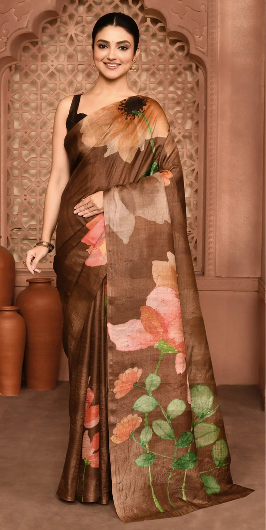 Mridula Bloom Silk Saree Saree featured