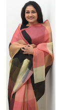 Load image into Gallery viewer, Beautiful Organza Saree in Checkered Pattern Saree