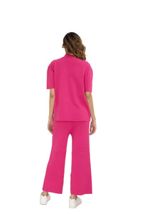 The Ultimate Airport Ready Co-ord set Hot Pink lounge wear featured