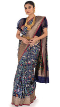 Load image into Gallery viewer, Royal Blue Regalia Banarasi Silk Saree Saree