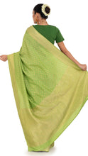 Load image into Gallery viewer, Luxurious Green Dola Khaddi Saree Saree