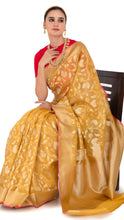 Load image into Gallery viewer, Regal Golden Weave Tissue Kota Saree Saree