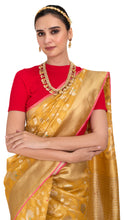 Load image into Gallery viewer, Regal Golden Weave Tissue Kota Saree Saree
