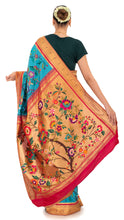 Load image into Gallery viewer, Banarasi Bliss with Floral Elegance Saree