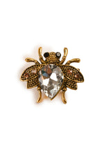 Load image into Gallery viewer, Very Cute Bumblebee Brooch WHITE ON GOLDEN Brooch