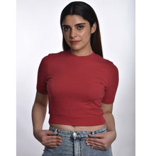 Load image into Gallery viewer, Hosiery Blouses - Vermilion Red - Blouse featured