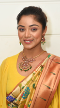 Load image into Gallery viewer, Golden Saree with zari border Saree