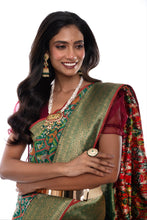 Load image into Gallery viewer, Green Regalia Banarasi Silk Saree Saree