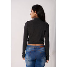 Load image into Gallery viewer, Full Sleeves Blouses - Dark Grey - Blouse featured