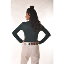 Load image into Gallery viewer, Full Sleeves Blouses - Green - Blouse featured