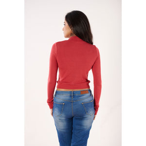 Full Sleeves Blouses - Vermilion Red - Blouse featured