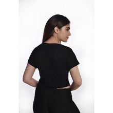 Load image into Gallery viewer, Boat Neck Blouse - Black - Blouse featured