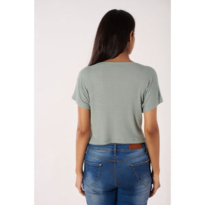 Boat Neck Blouse - Mint Green - Blouse featured