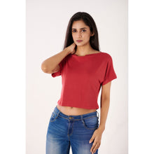 Load image into Gallery viewer, Boat Neck Blouse - Vermillion Red - Blouse featured