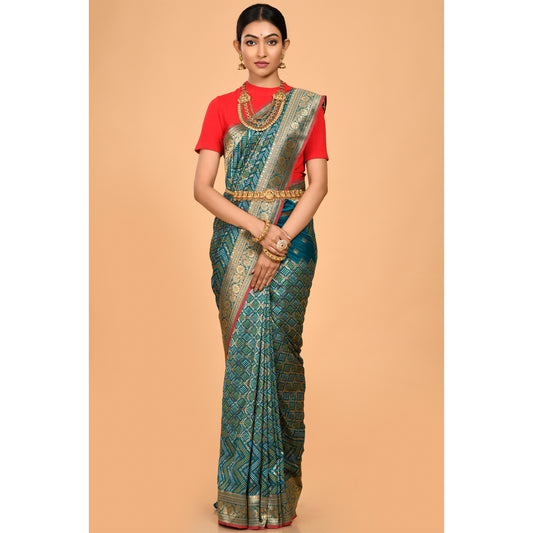 Powerloom Silk covered with Zari Saree Saree