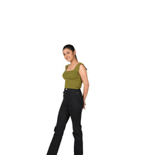 Load image into Gallery viewer, Square Neck Blouse - Olive Green - Blouse featured