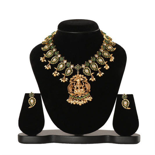 Temple Jewellery - Necklace (DD-R1N517G) Necklace