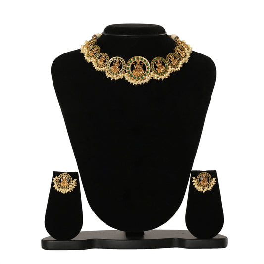 Temple Jewellery - Necklace (DD-R1N528G) Necklace