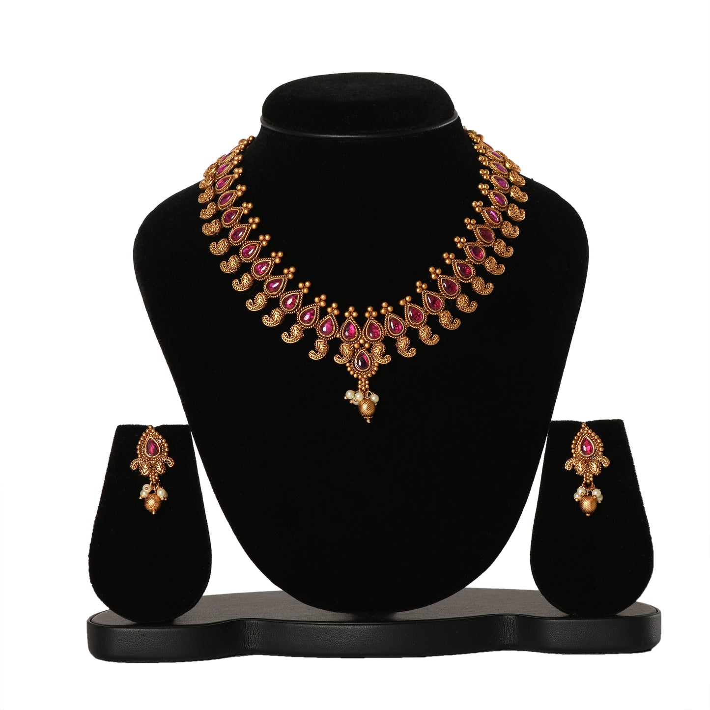 Temple Jewellery - Necklace (DD-S1N535R) Necklace
