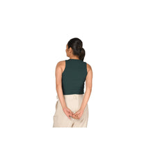 Load image into Gallery viewer, Hosiery Blouse- Sleeveless - Green - Blouse featured