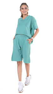 Play It Out in DD Co-ord Sets dark sea green lounge wear featured