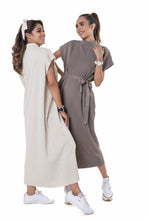Load image into Gallery viewer, Vintage Knitted Maxi Dress dark brown lounge wear featured