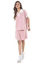 Load image into Gallery viewer, Settle Back and Relax light pink lounge wear featured