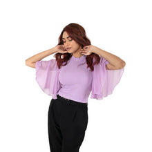 Load image into Gallery viewer, Hosiery Blouses- Butterfly Sleeves - Lavender - Blouse featured