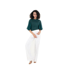 Load image into Gallery viewer, Hosiery Blouses- Butterfly Sleeves - Green - Blouse featured