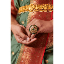 Load image into Gallery viewer, Sap Green Silk Saree Saree