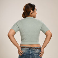 Load image into Gallery viewer, Hosiery Blouses - Mint Green - Blouse featured