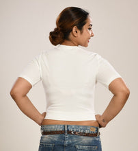 Load image into Gallery viewer, Hosiery Blouses - White - Blouse featured