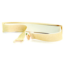 Load image into Gallery viewer, Golden metallic Buckle Belt for saree featured