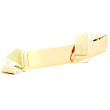 Load image into Gallery viewer, Golden metallic Buckle Belt for saree featured