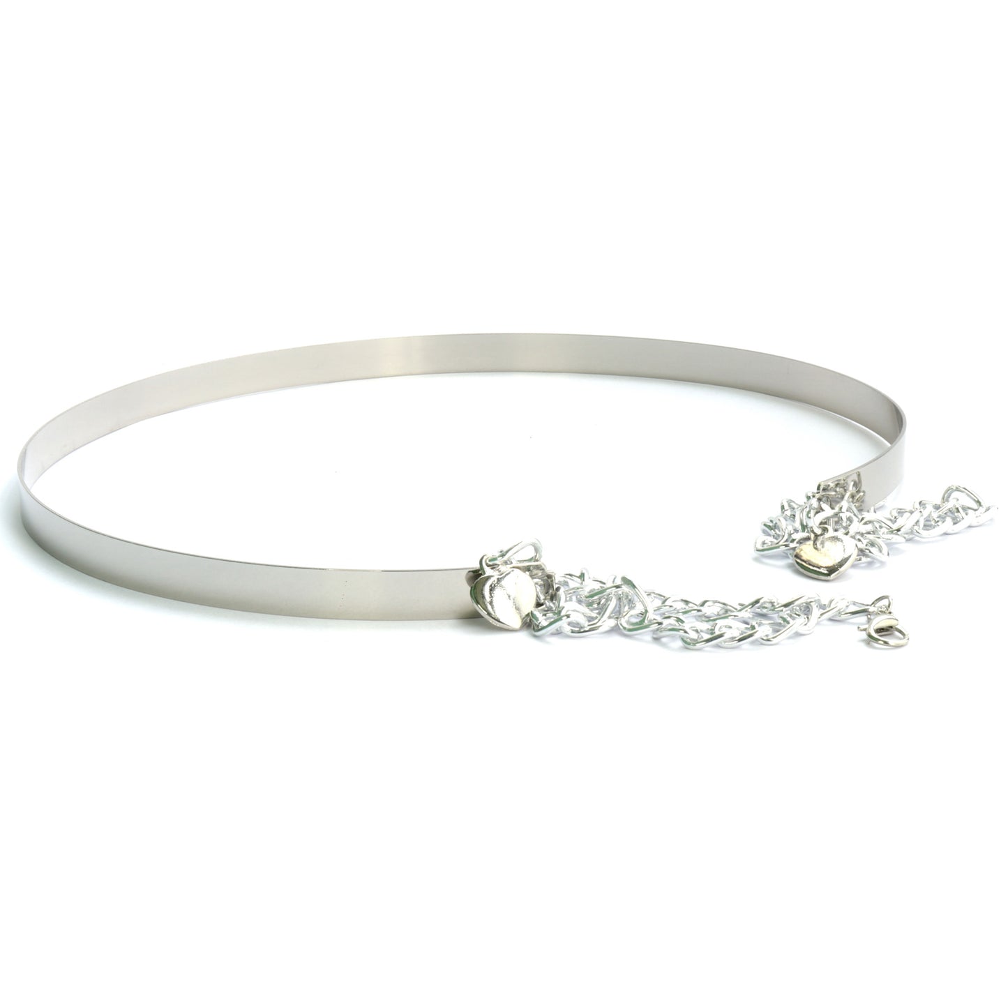 Silver Metallic Chain Belt Belts