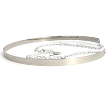 Load image into Gallery viewer, Silver Metallic Chain Belt Belts