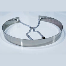 Load image into Gallery viewer, silver waist belt for saree featured