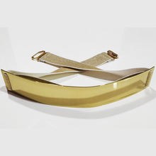 Load image into Gallery viewer, Golden metallic Buckle Belt for saree featured
