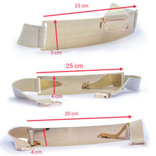 Load image into Gallery viewer, Golden metallic Buckle Belt for saree featured
