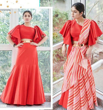 Load image into Gallery viewer, saree with belt style featured