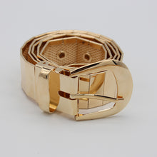 Load image into Gallery viewer, Golden metallic hip belt featured