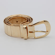 Load image into Gallery viewer, Golden metallic hip belt featured