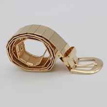 Load image into Gallery viewer, Golden Pin Hole Buckle Belt Belts