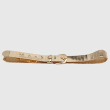 Load image into Gallery viewer, Golden Pin Hole Buckle Belt Belts
