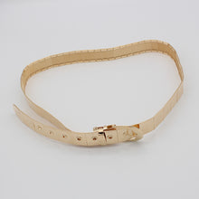 Load image into Gallery viewer, Golden Pin Hole Buckle Belt Belts