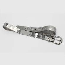 Load image into Gallery viewer, Silver metallic hip belt featured