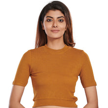 Load image into Gallery viewer, Hosiery Blouses - Mustard - Blouse featured